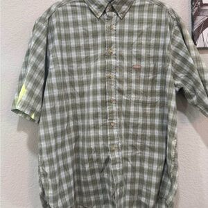 Carhartt Olive Plaid Men's Shirt